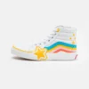 Vans Sk8-Hi Rainbow Star Unisex - Sneakers Hoog - True White/Multi-Coloured