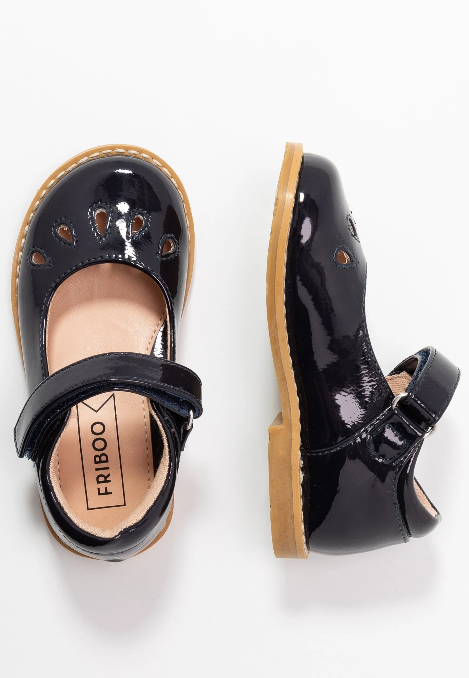 Friboo Ballerina'S Met Enkelbandjes - Dark Blue 1 Friboo Ballerina'S Met Enkelbandjes - Dark Blue