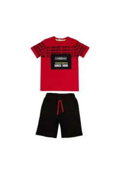 LELA Regular Fit Shorts And T-Shirt - Shorts - Red -Kinder Schoenen Winkel af060e774c74403e84f15e0518b97f3e